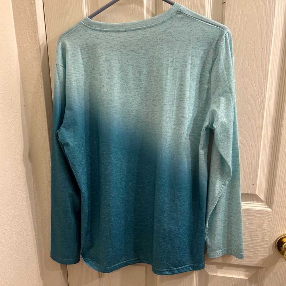 Just Breathe Womens Long Sleeve Shirt Medium - Picture 8 of 8